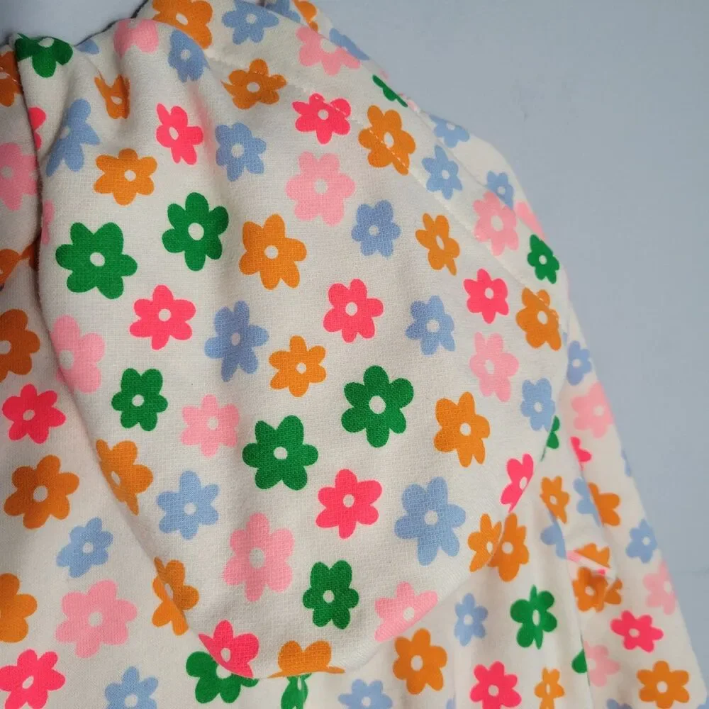 Old Navy Colorful Flower Zipper Hoodie And Pants Set Toddler 4T